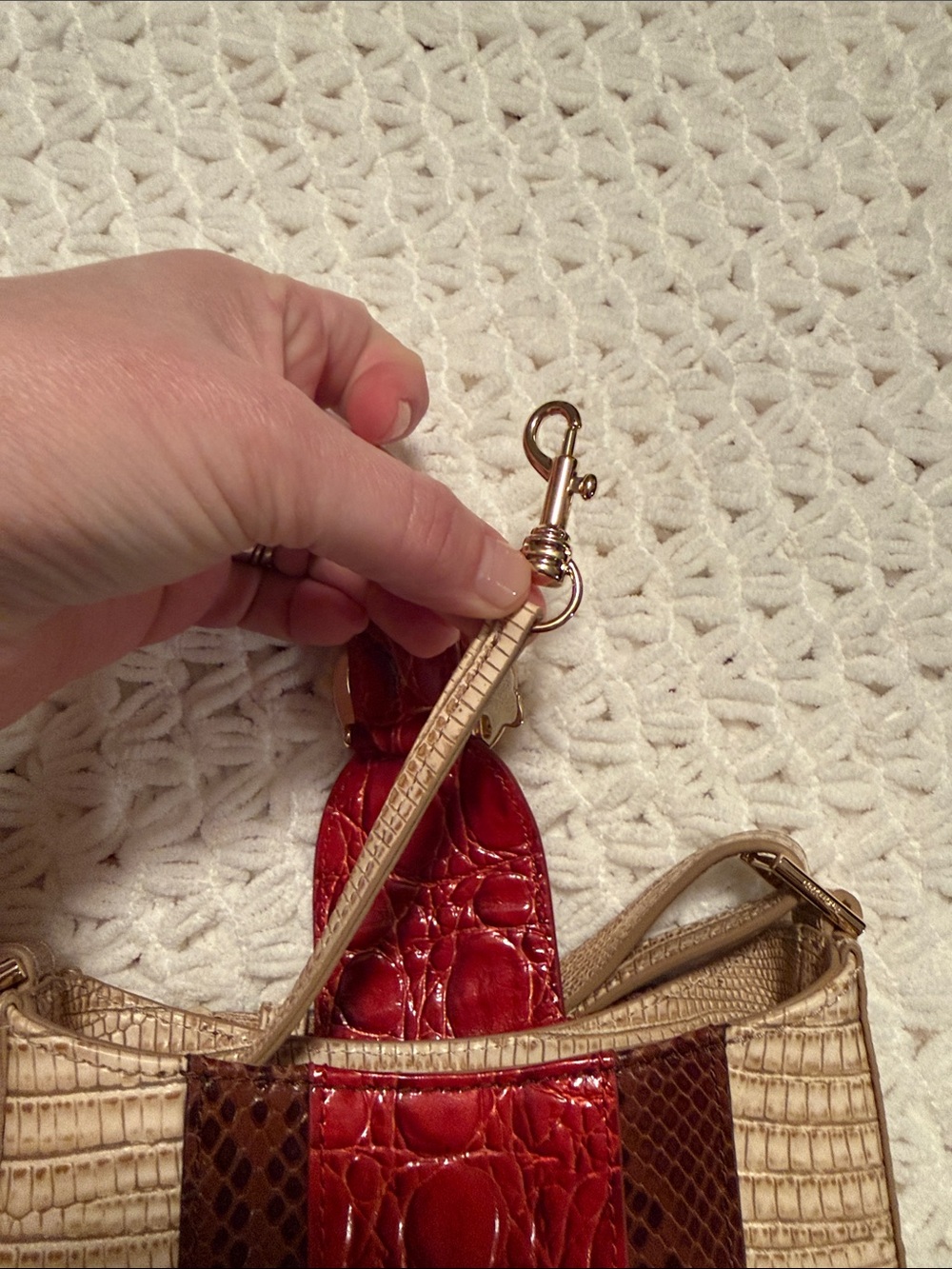 EUC Brahmin Marley Multi Westlake Leather Crossbody - Picture 5 of 14